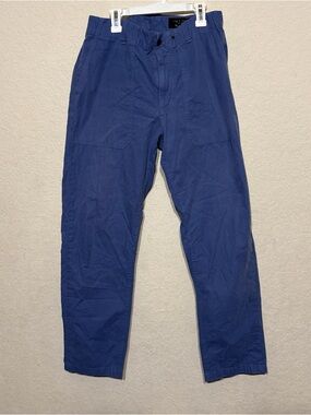 rag & bone Men's Cobalt Blue Cliffe Peached Italian Cotton field pant